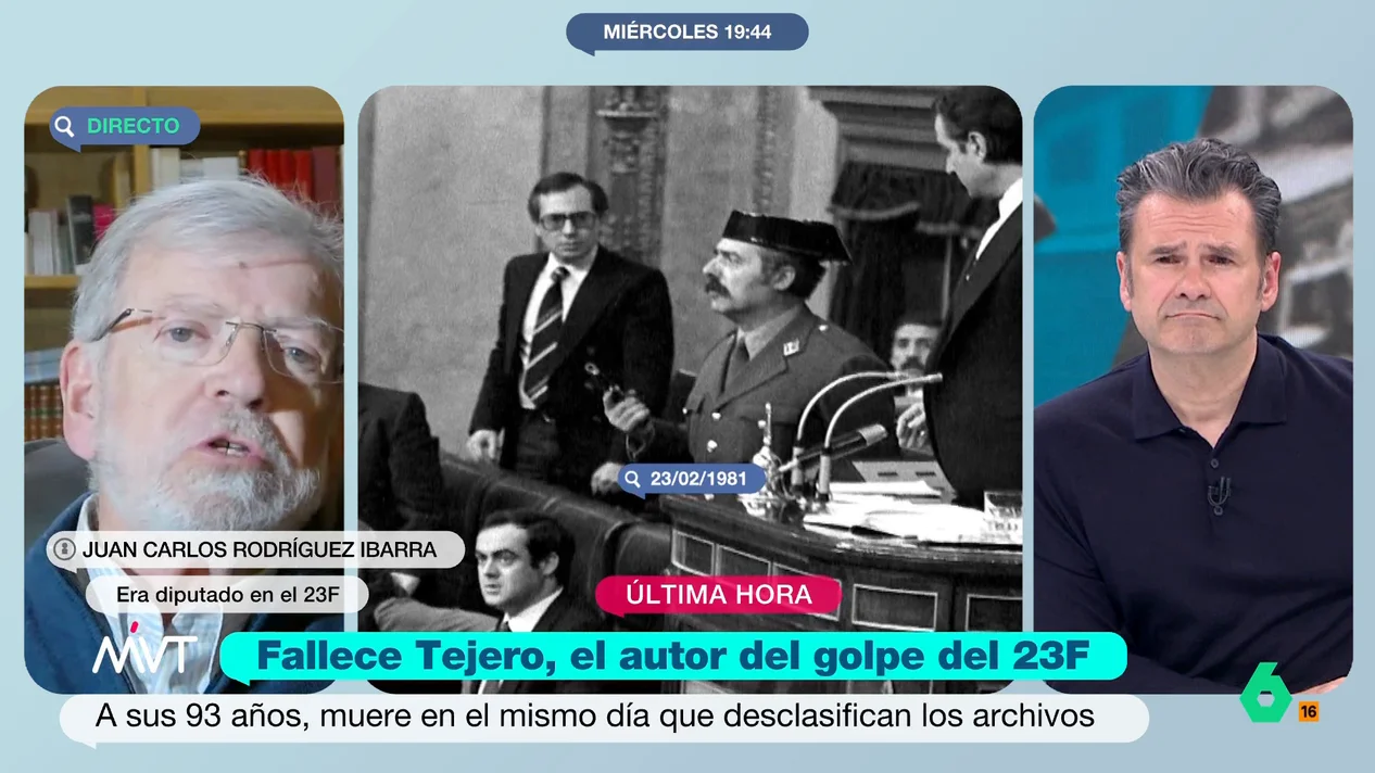 Rodríguez Ibarra recuerda el "mal carácter" y la "falta de respeto a la soberanía popular" de Antonio Tejero el 23F | laSexta.com